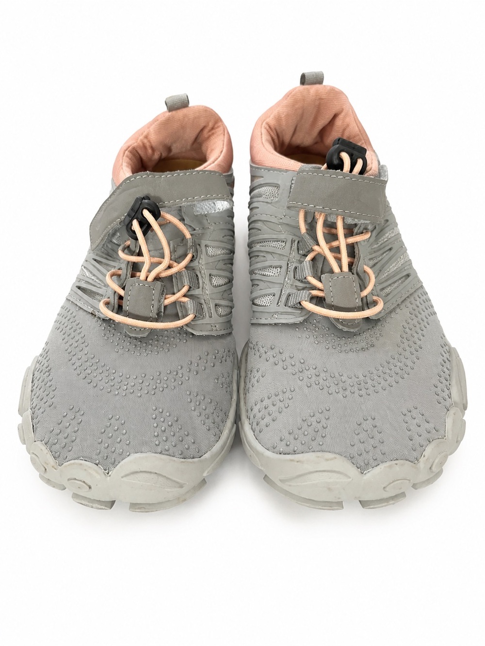 Women’s Barefoot Minimalist Trail/Water Shoes – Gray & Peach – EU 39